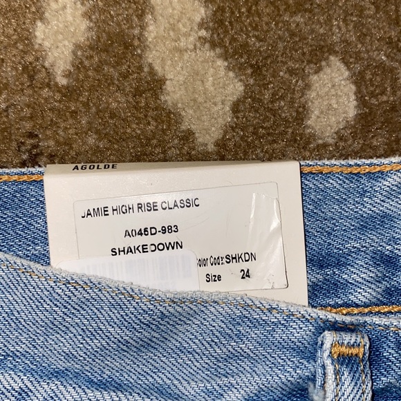 AGOLDE Jamie High Rise in Shakedown NWT 24 - Picture 10 of 14